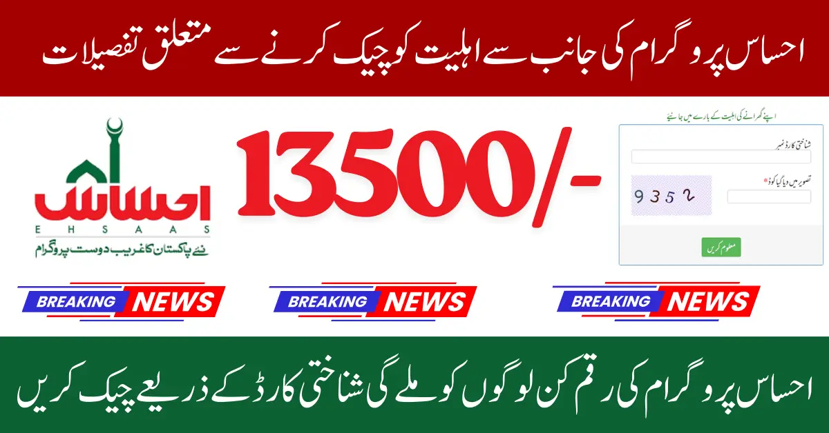 8171 احساس پروگرام – CNIC سے اہلیت چیک کرنے کا آسان طریقہ